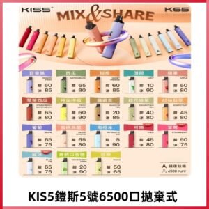 鎧斯KIS5一次性 6500口磁吸式 自由混搭拋棄式電子煙#18個口味#